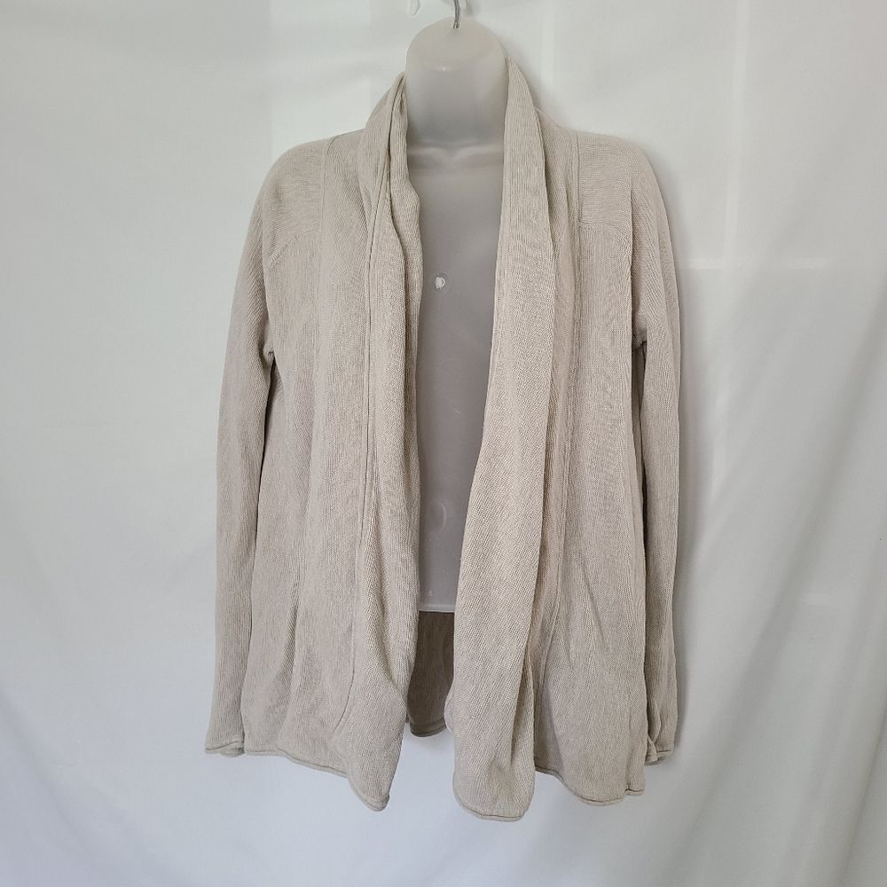 Peruvian Connection Pima Cotton‎ Open Front Cardigan sz M